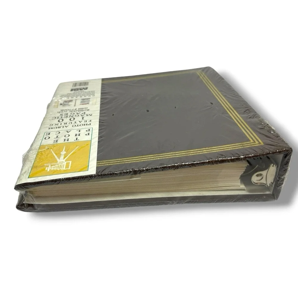 The Library Collection Vintage 100 Page Photo Albums NEW SEALED MBI Brown